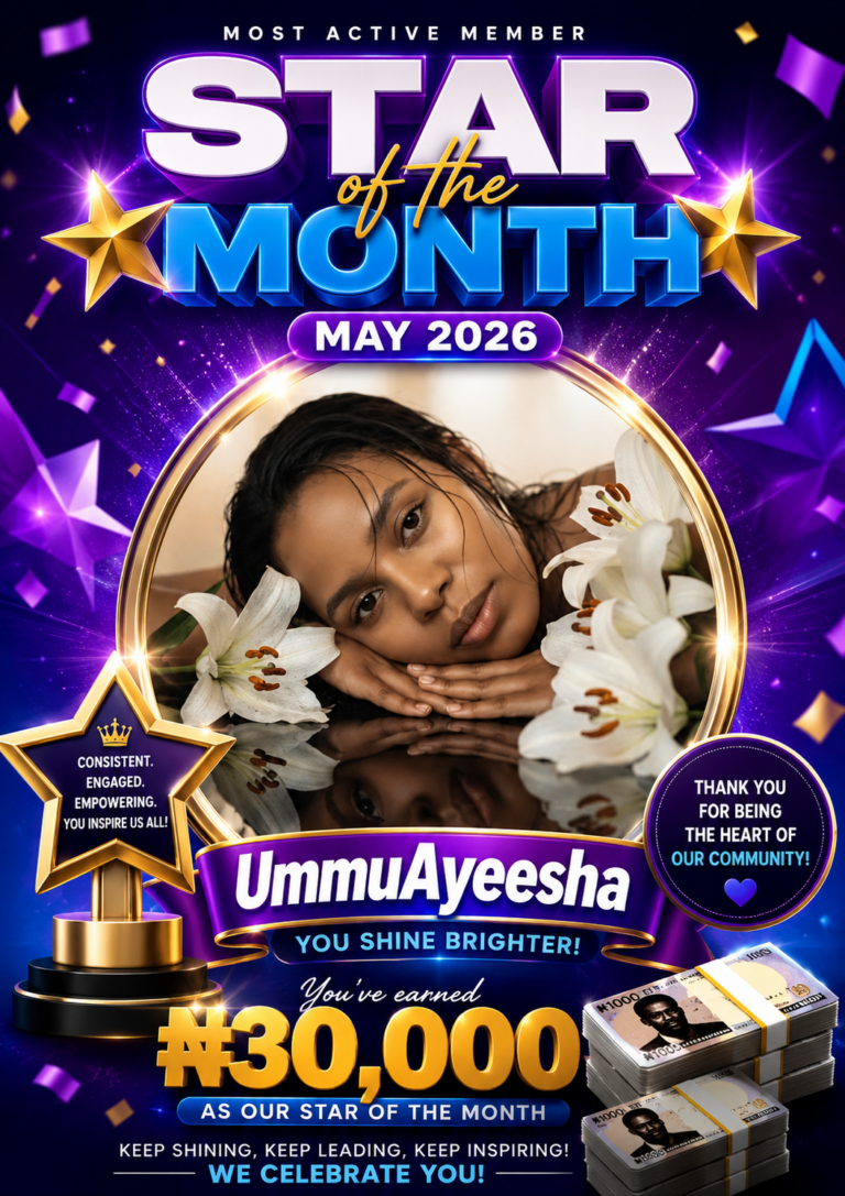 Star of the month of May 2026 ( UmmuAyeesha)